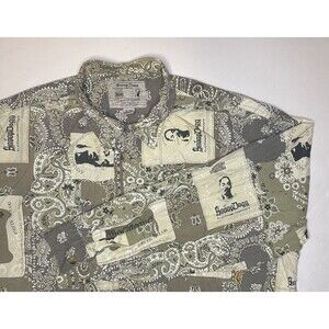 Snoop Dogg Clothing Company Long Sleeve Button Up Shirt Men’s XXL Rap Hip Hop